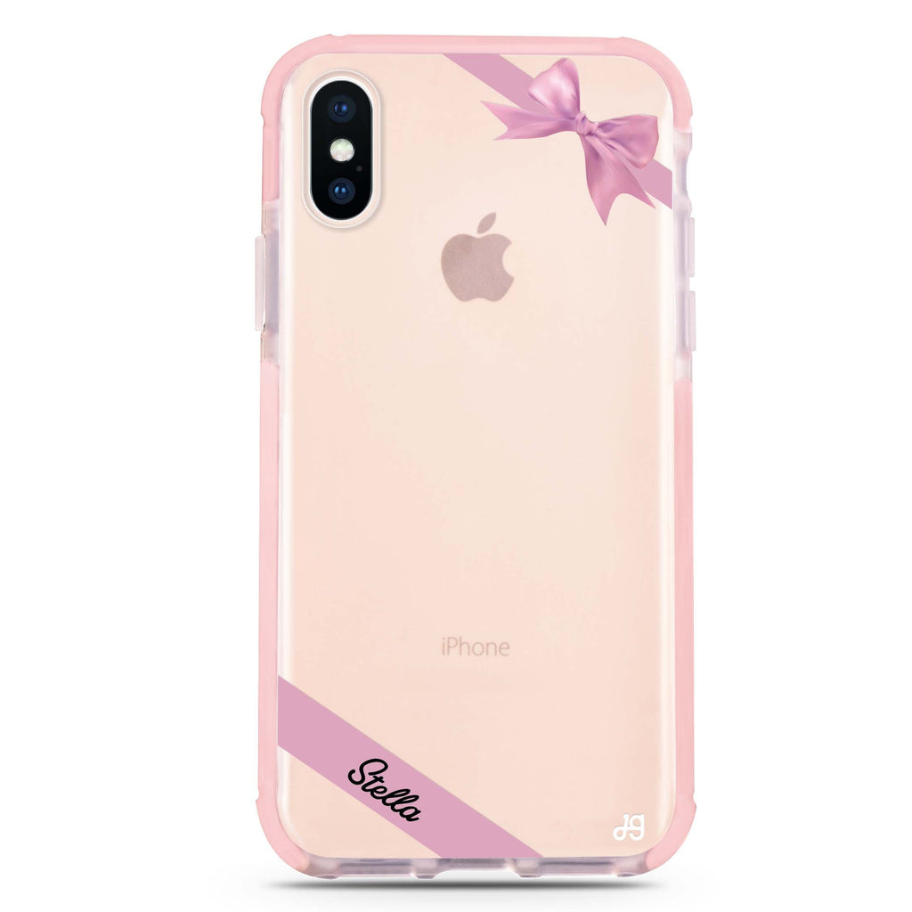 Pink Bow iPhone XS Max 吸震防摔保護殼