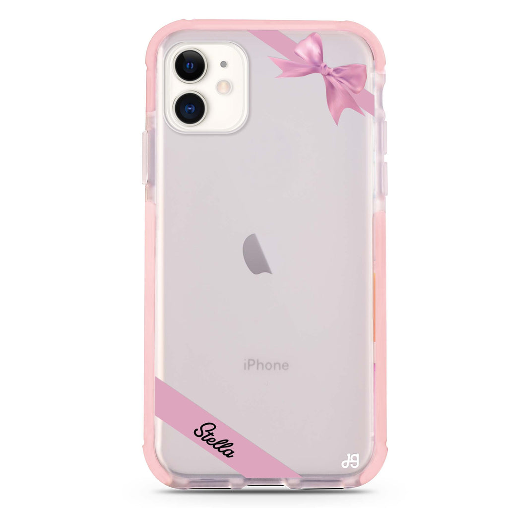 Pink Bow iPhone 11 吸震防摔保護殼