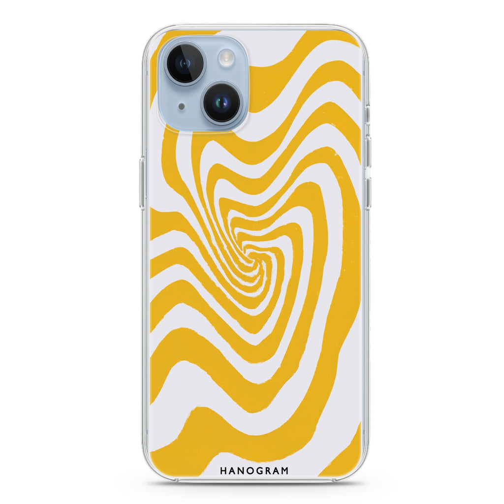 Abstract Paint Pattern iPhone 14 Magsafe 兼容水晶透明保護殼