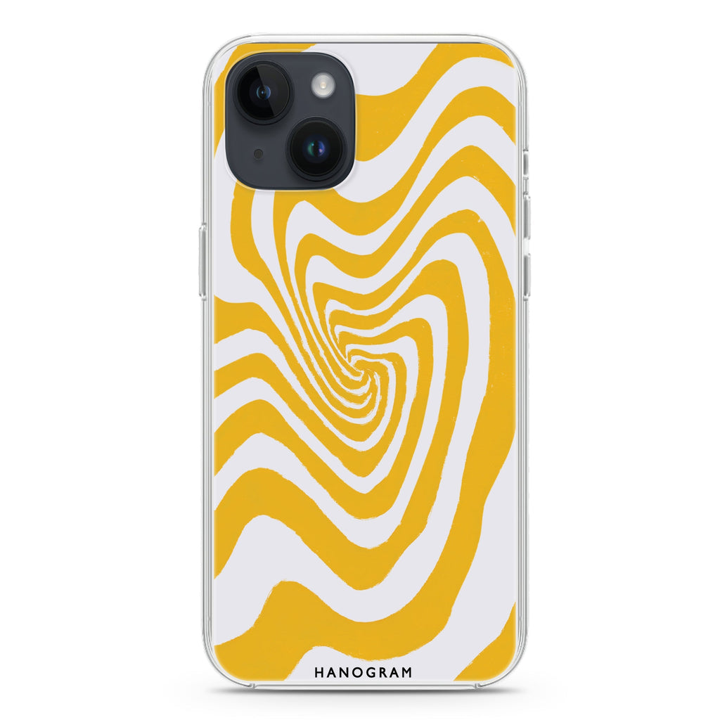 Abstract Paint Pattern iPhone 14 Plus Magsafe 兼容水晶透明保護殼