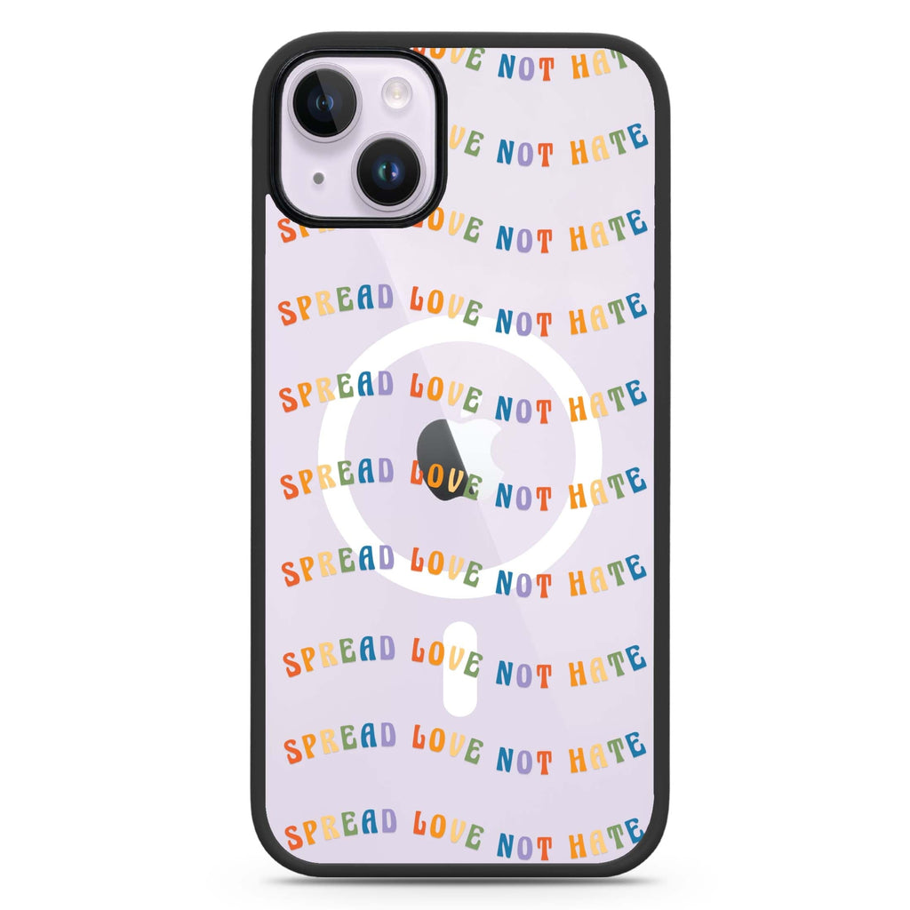 Spread Love not Hate iPhone 14 Plus Magsafe 兼容防衝擊保護殼