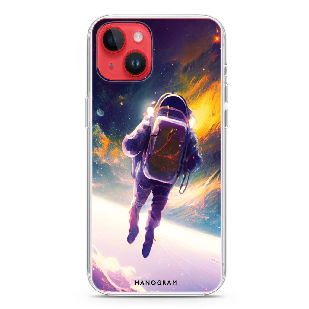 Flying Astronaut iPhone 14 水晶透明保護殼