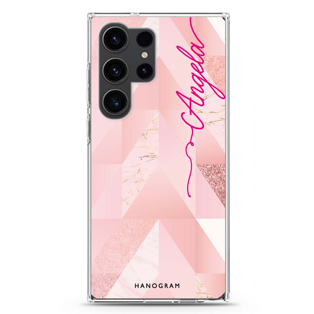 Marble Abstract IV Samsung Galaxy Ultra 可加名字透明保護殼，適用 S26/S25/S24/S23 Ultra，圖1