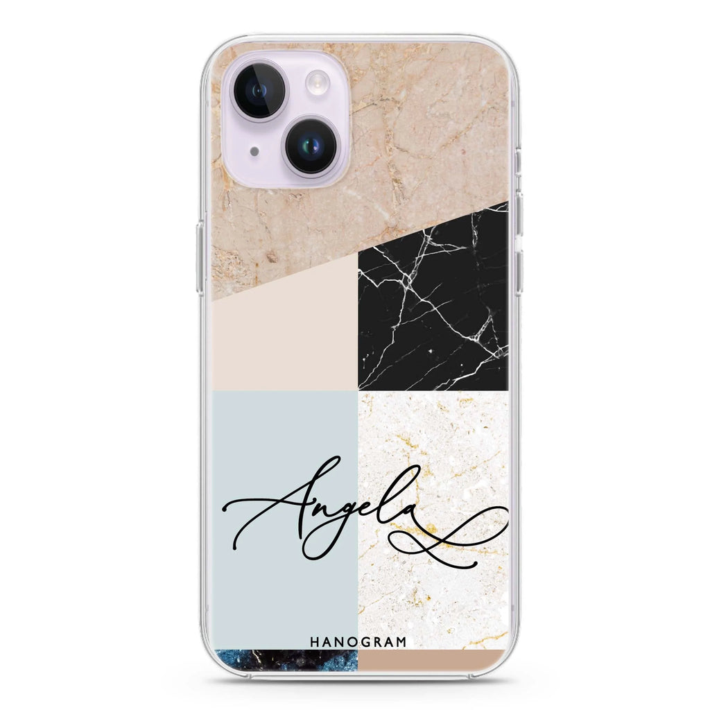 Marble Abstract V iPhone 14 plus 水晶透明保護殼