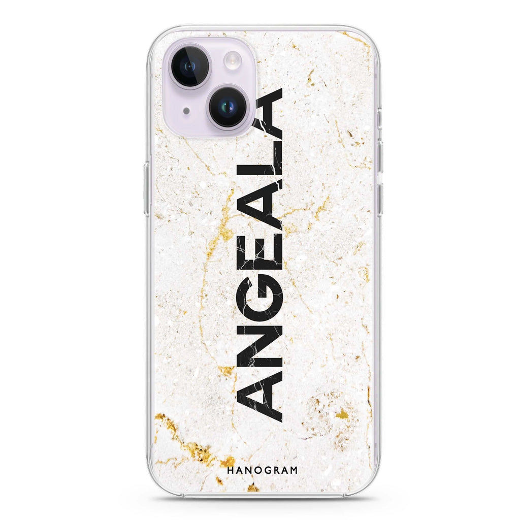 White Marble iPhone 14 水晶透明保護殼