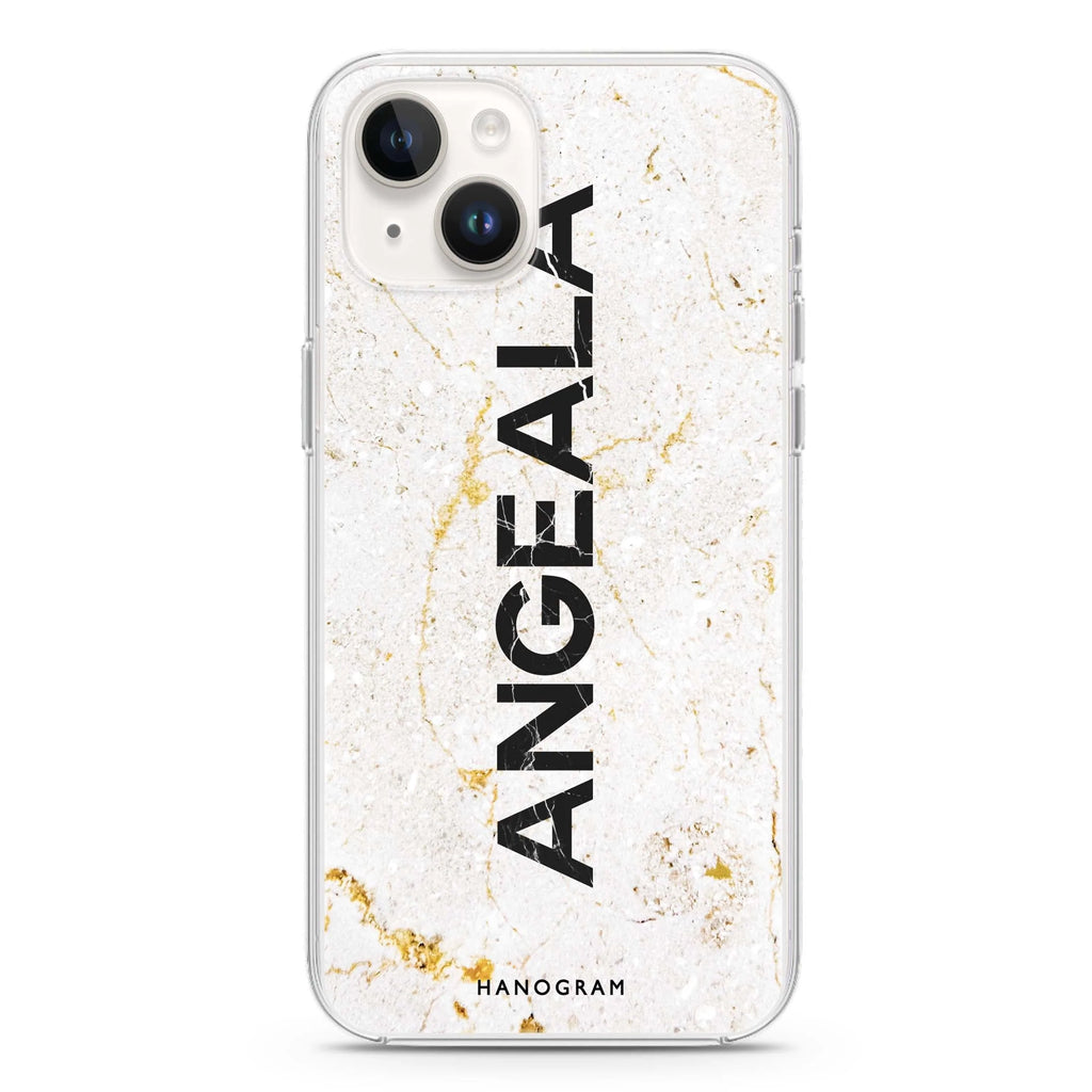 White Marble iPhone 14 plus 水晶透明保護殼