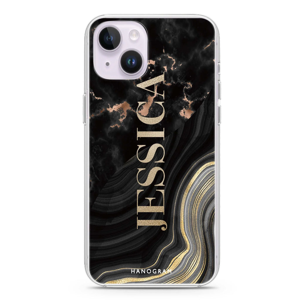 Sumptuous Marble iPhone 14 Magsafe 兼容水晶透明保護殼
