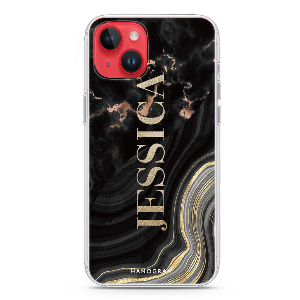 Sumptuous Marble iPhone 14 Plus Magsafe 兼容水晶透明保護殼