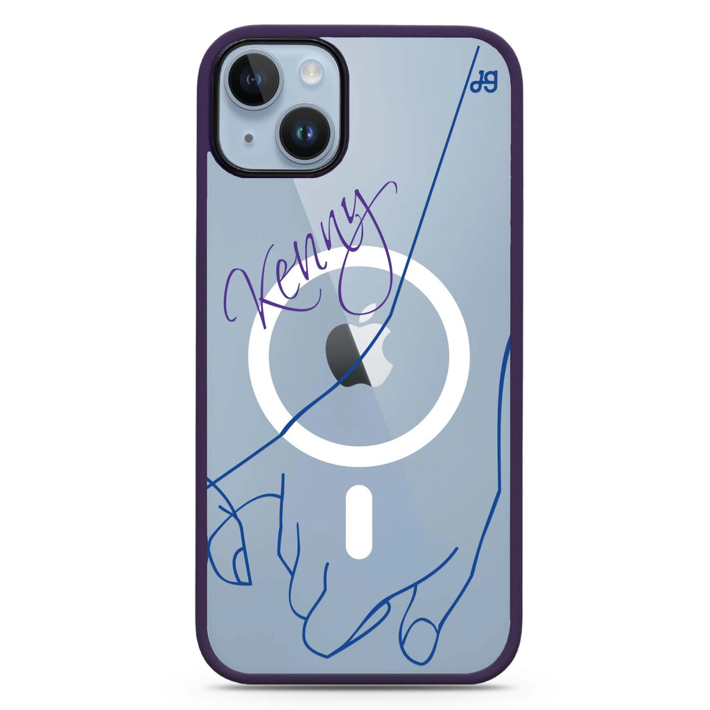 Right Hand Pinky Bump iPhone 14 Plus Magsafe 兼容防衝擊保護殼