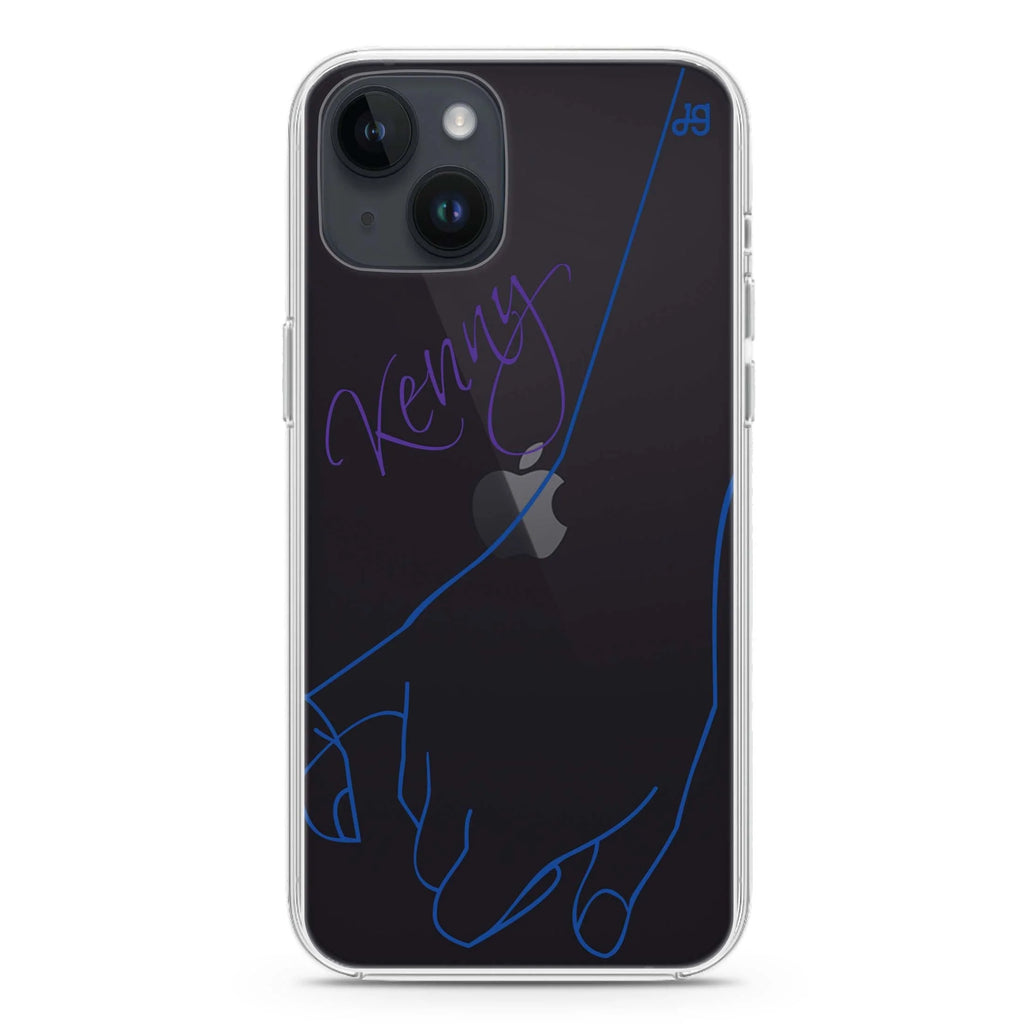 Right Hand Pinky Bump iPhone 14 水晶透明保護殼
