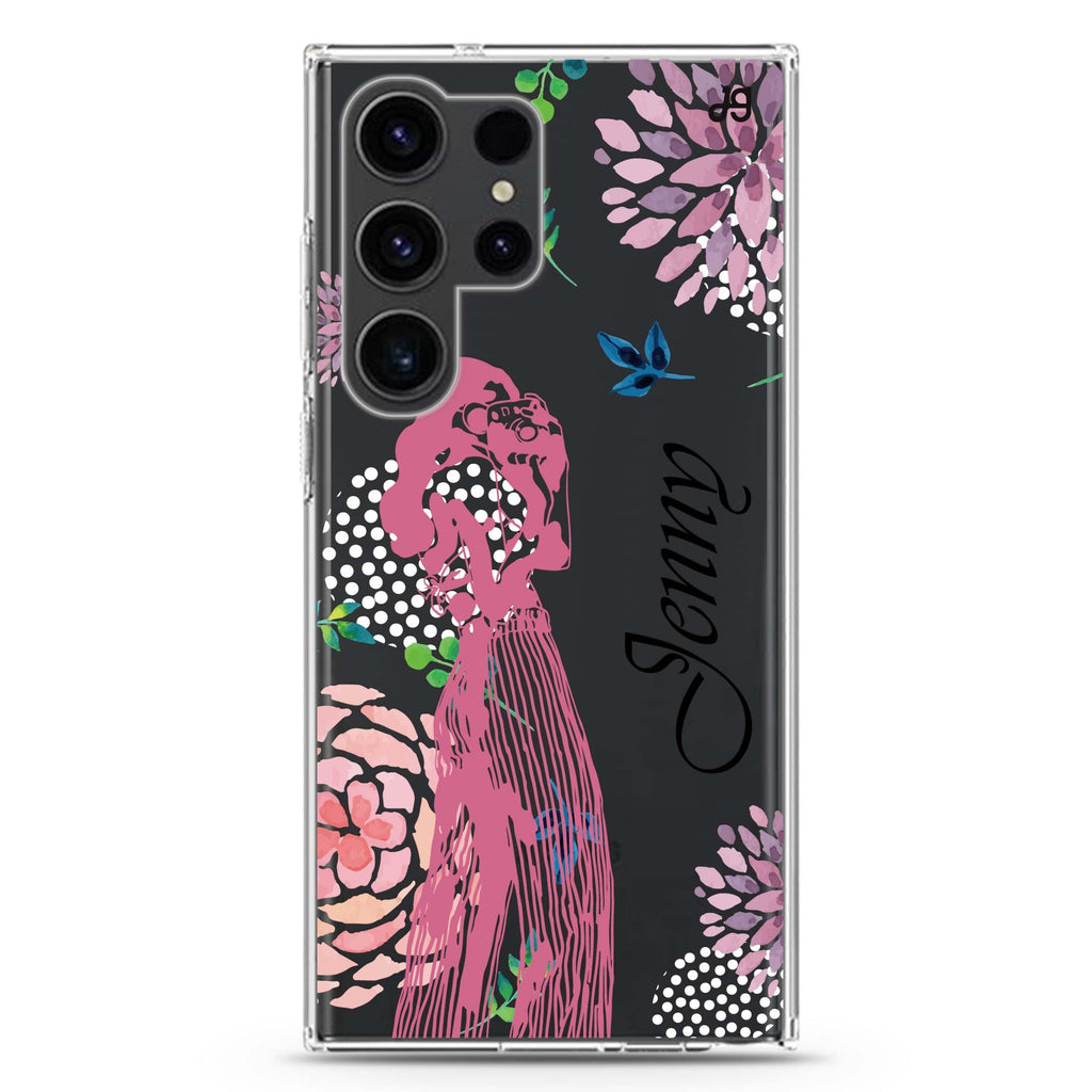 Floral Photography I Samsung Galaxy Ultra 可加名字透明保護殼，適用 S26/S25/S24/S23 Ultra，圖1