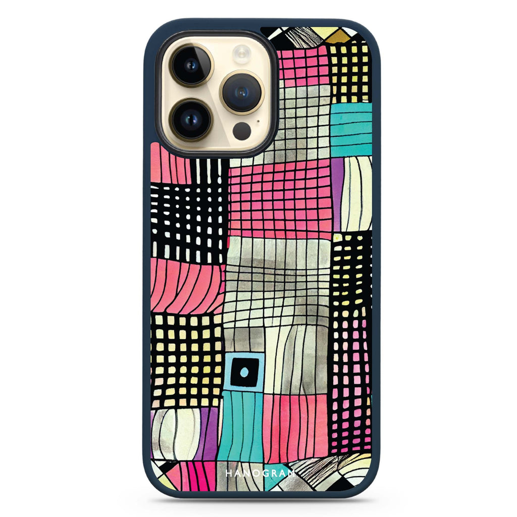 Abstract Checked Pattern Magsafe 兼容防衝擊保護殼