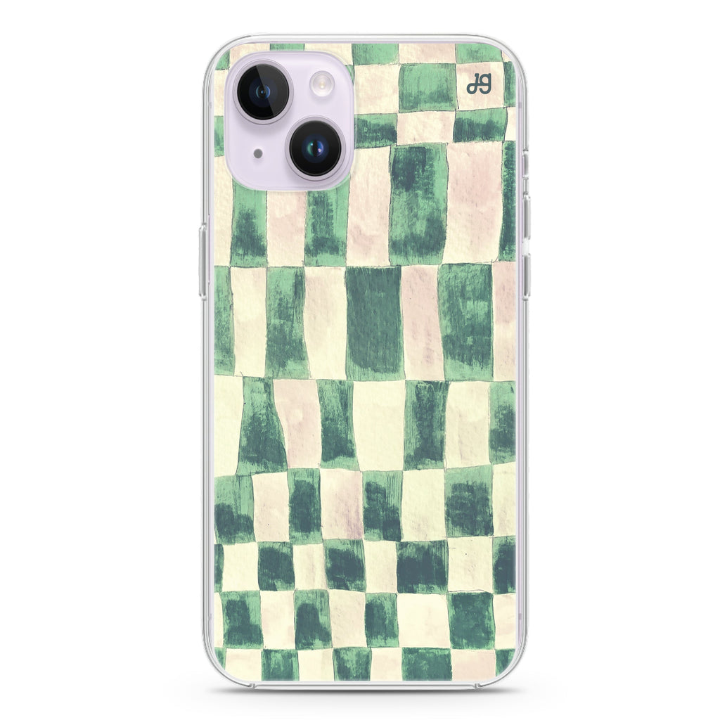 Abstract Paint Pattern iPhone 14 Plus Magsafe 兼容水晶透明保護殼
