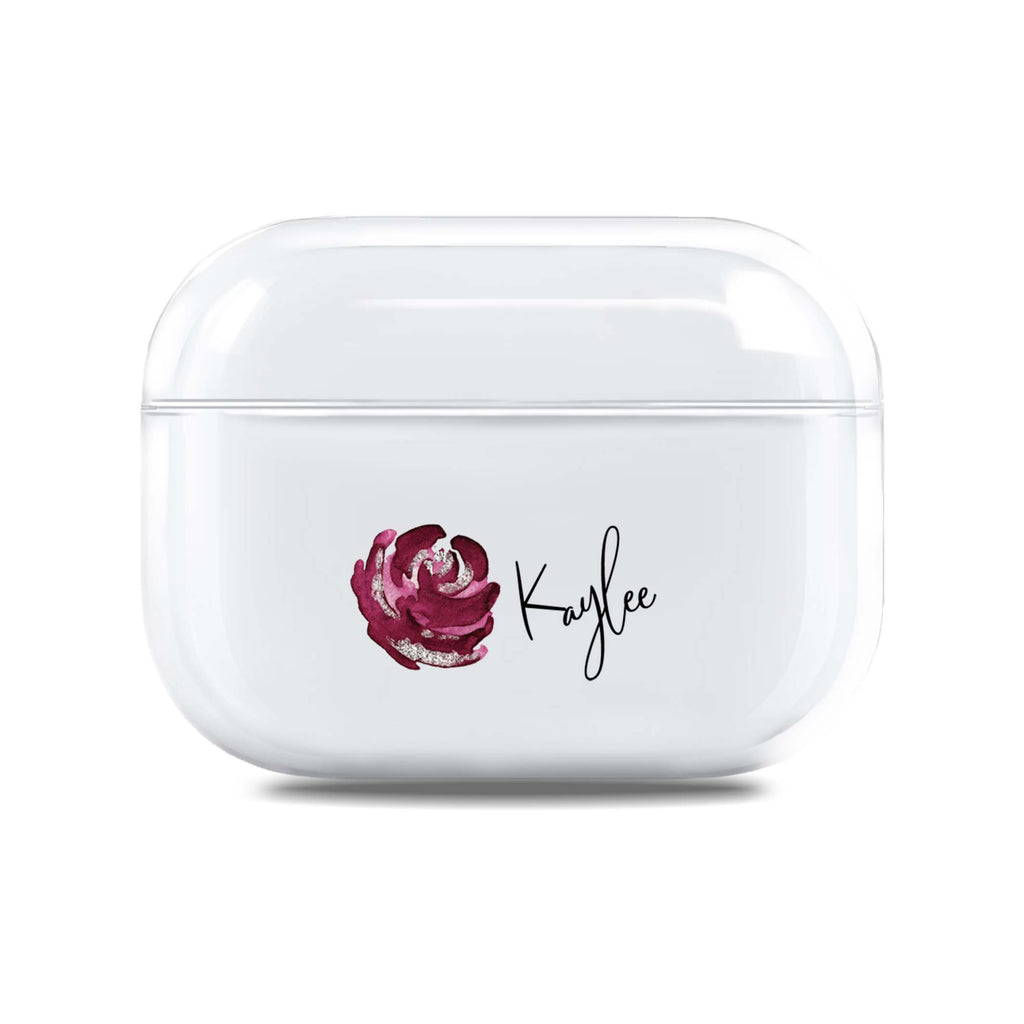 Red Rose AirPods Pro 透明保護殻