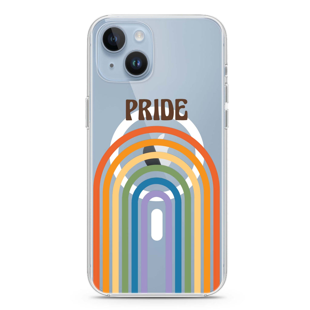 Rainbow Pride iPhone 14 Magsafe 兼容水晶透明保護殼