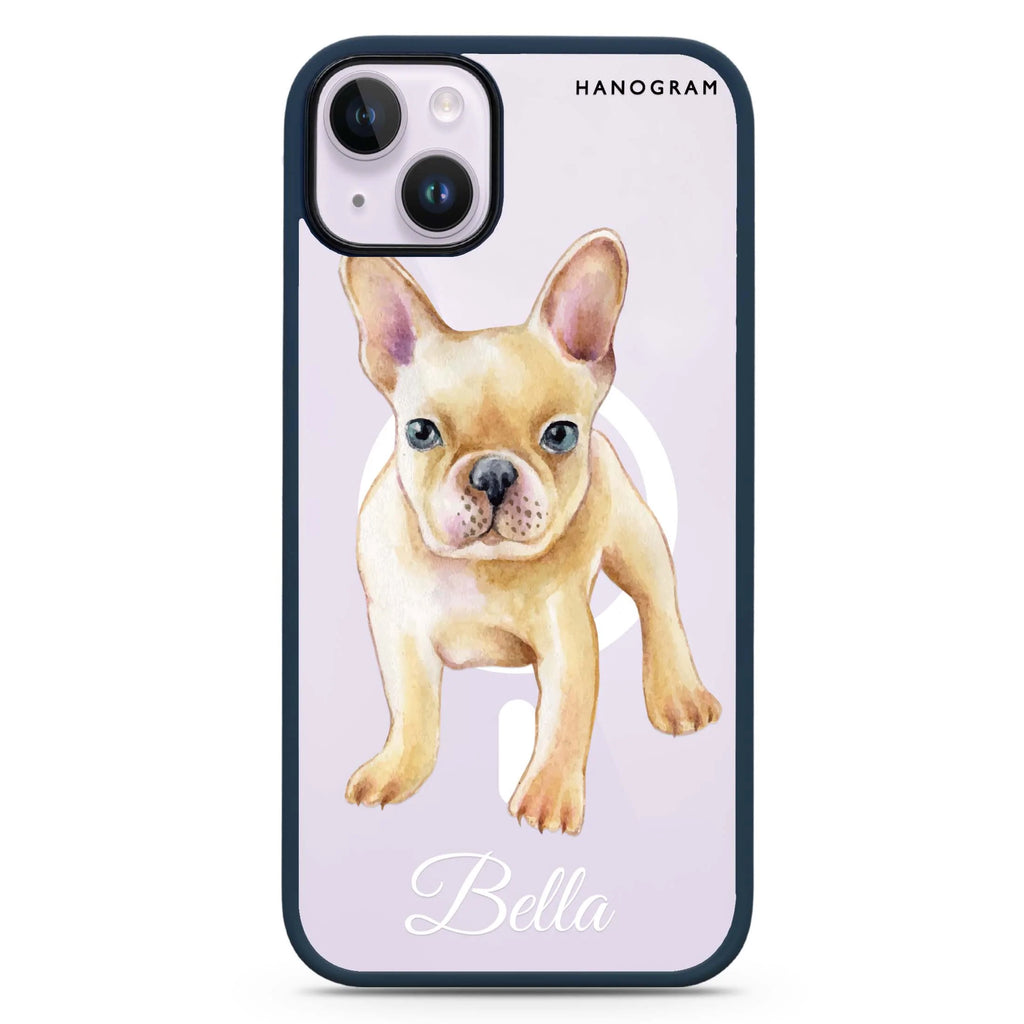 Cute Dog iPhone 14 Plus Magsafe 兼容防衝擊保護殼