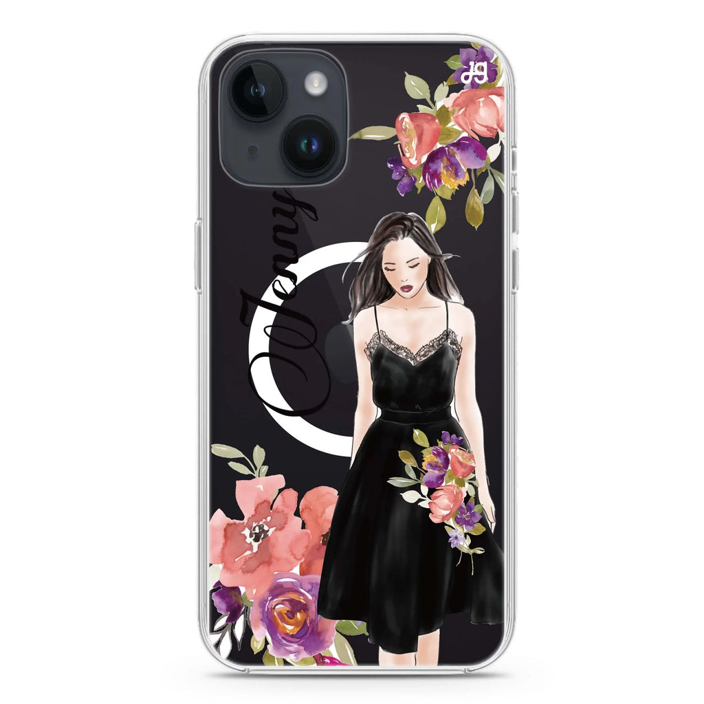 Flower Fashion I iPhone 14 Magsafe 兼容水晶透明保護殼