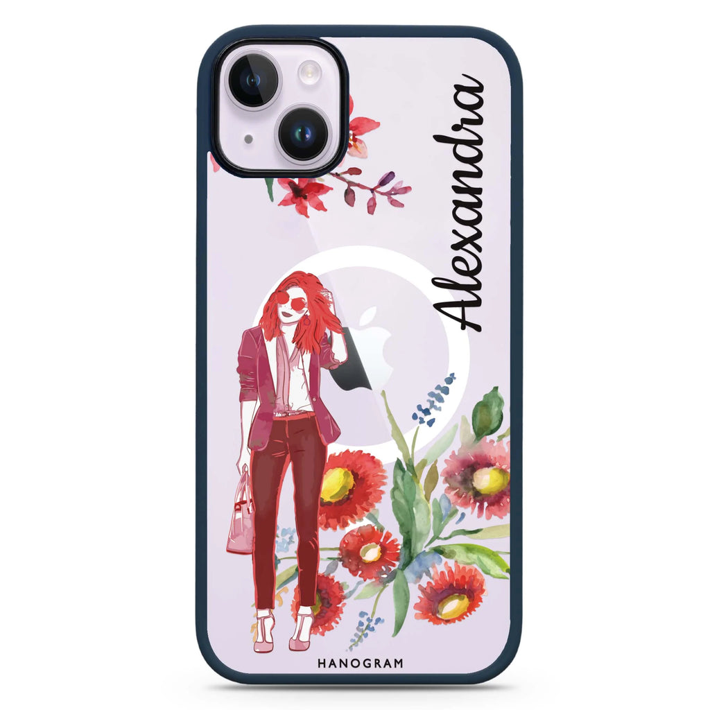 Flower Fashion II iPhone 14 Plus Magsafe 兼容防衝擊保護殼