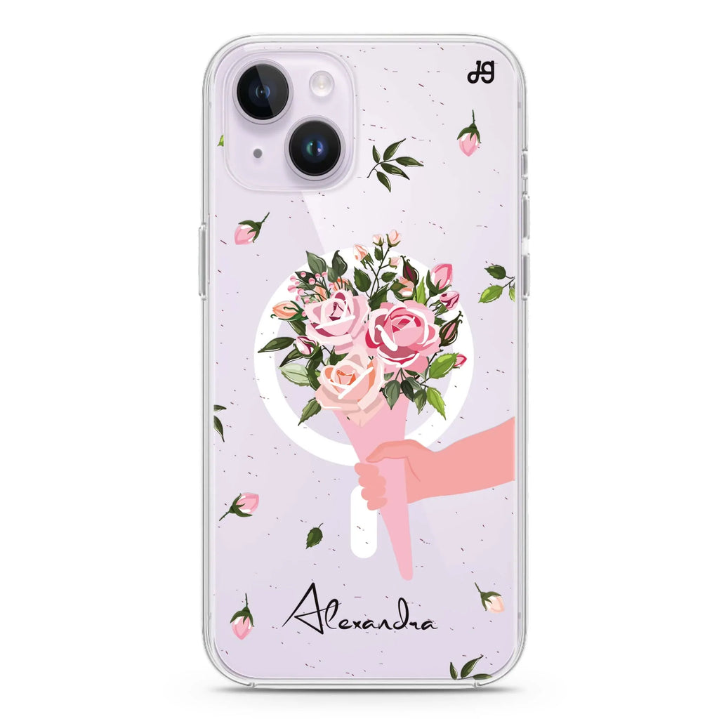 Bouquet To The One iPhone 14 Magsafe 兼容水晶透明保護殼