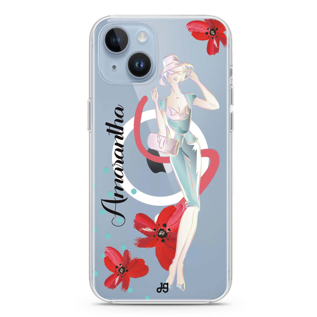 Flower Fashion III iPhone 14 Magsafe 兼容水晶透明保護殼