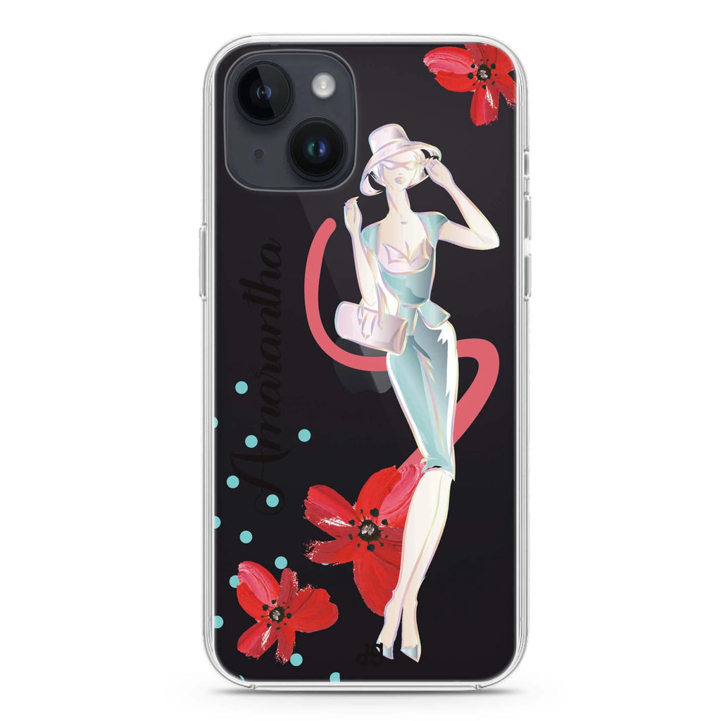 Flower Fashion III iPhone 14 plus 水晶透明保護殼