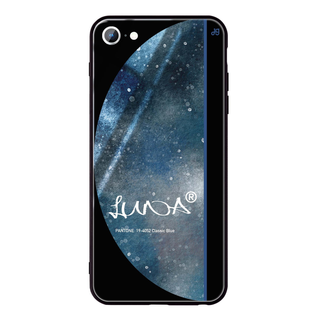 #19-4052 Classic Blue II iPhone SE 超薄強化玻璃殻
