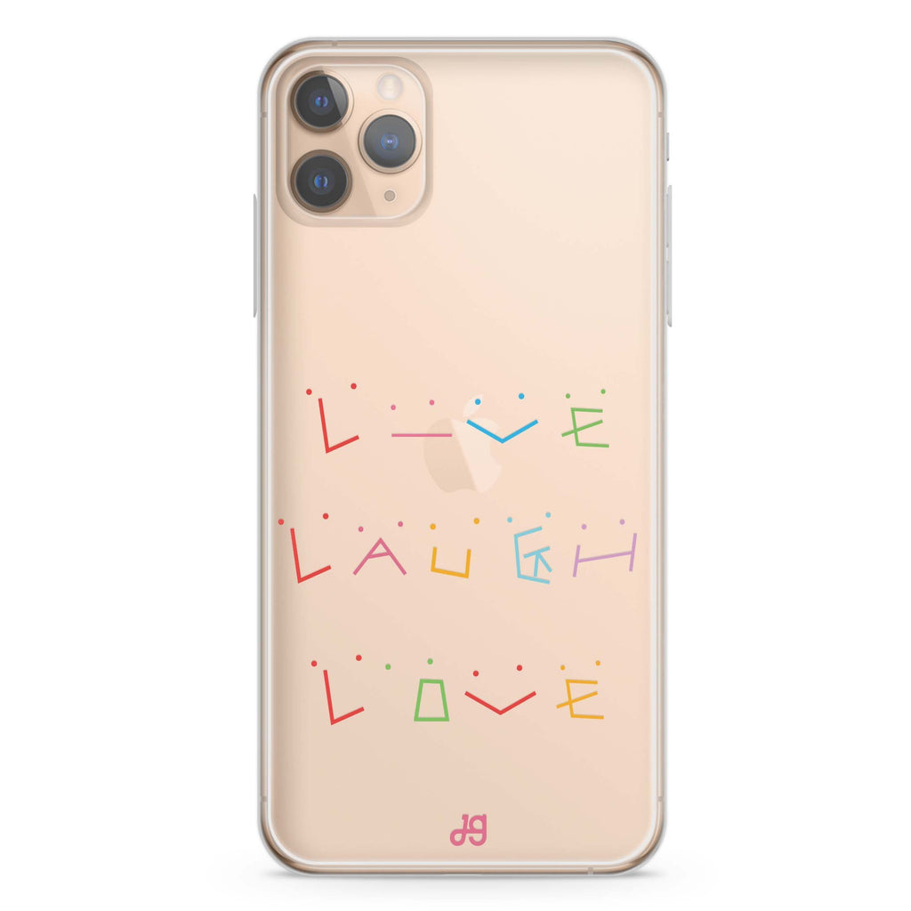 Live Laugh Love iPhone 11 Pro 水晶透明保護殼
