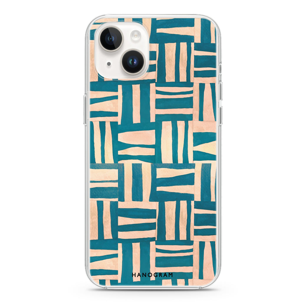 Abstract Paint Pattern iPhone 14 Plus Magsafe 兼容水晶透明保護殼
