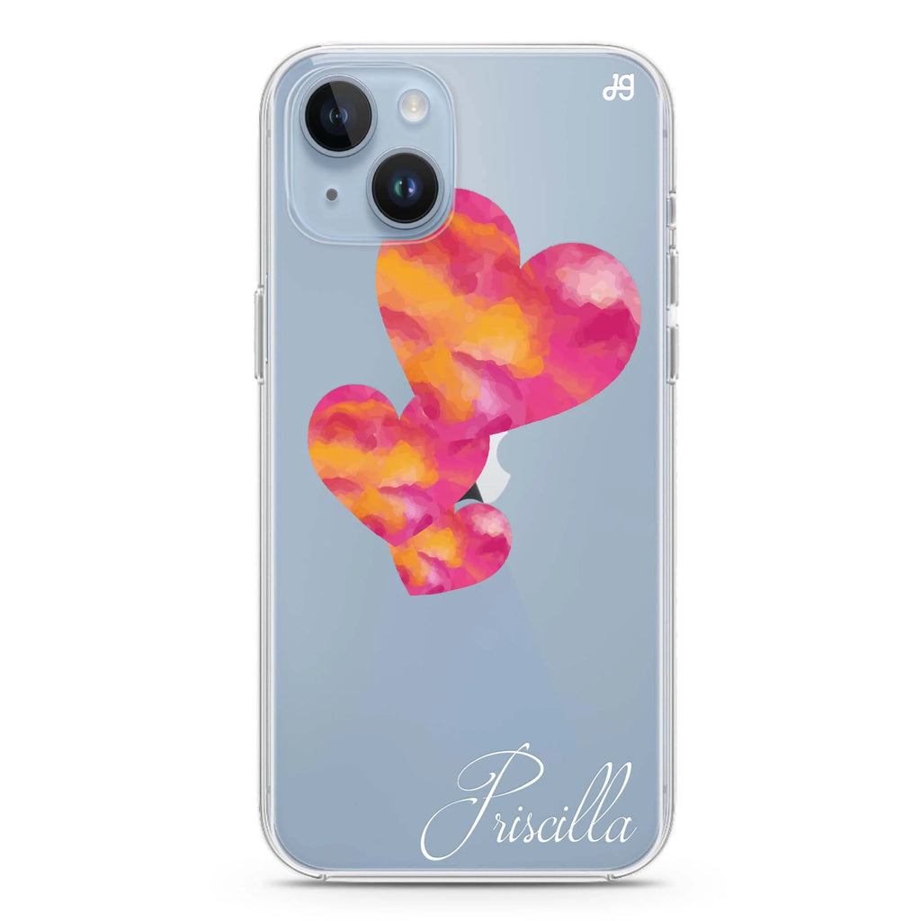 Red Hearts iPhone 14 plus 水晶透明保護殼