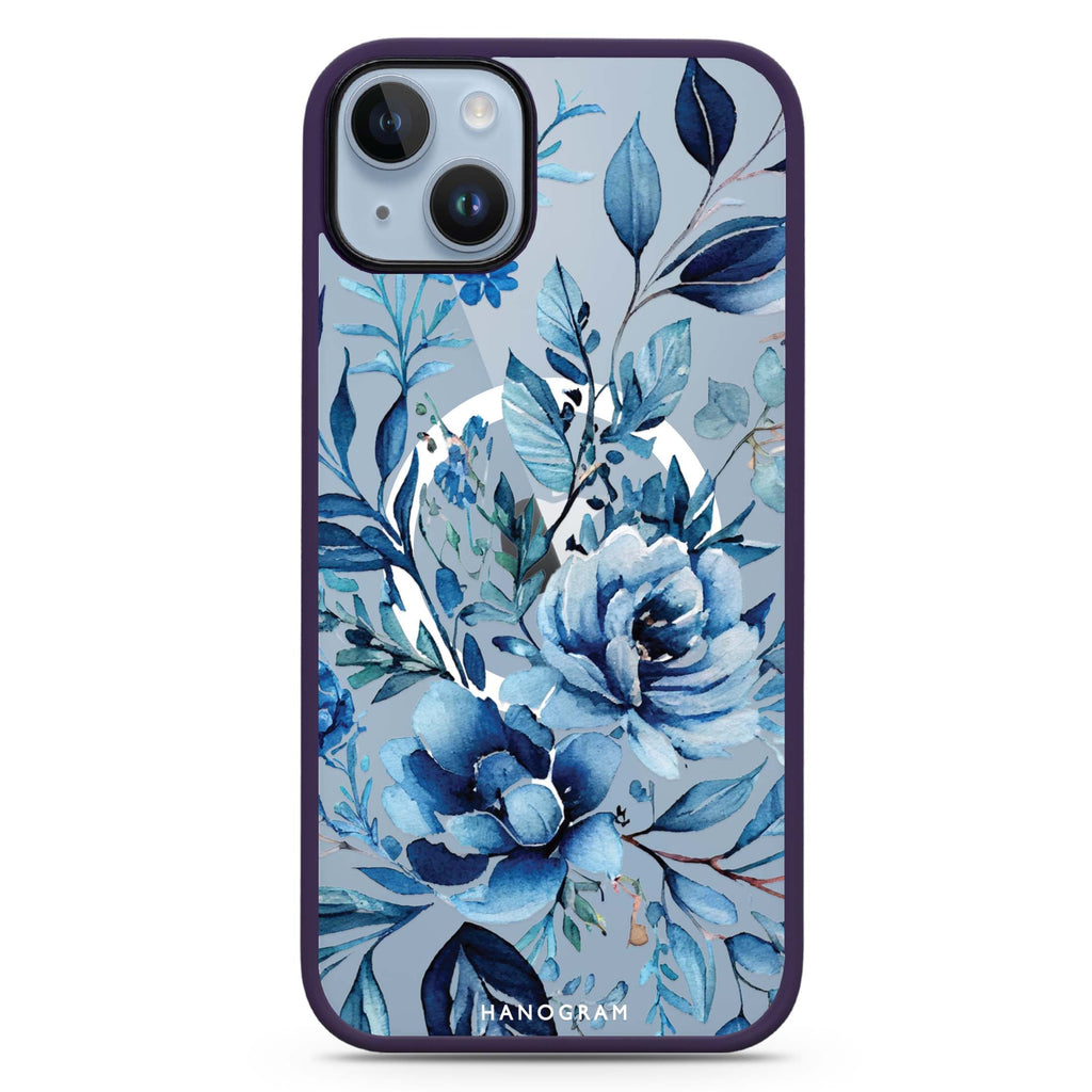 Floral iPhone 14 Plus Magsafe 兼容防衝擊保護殼
