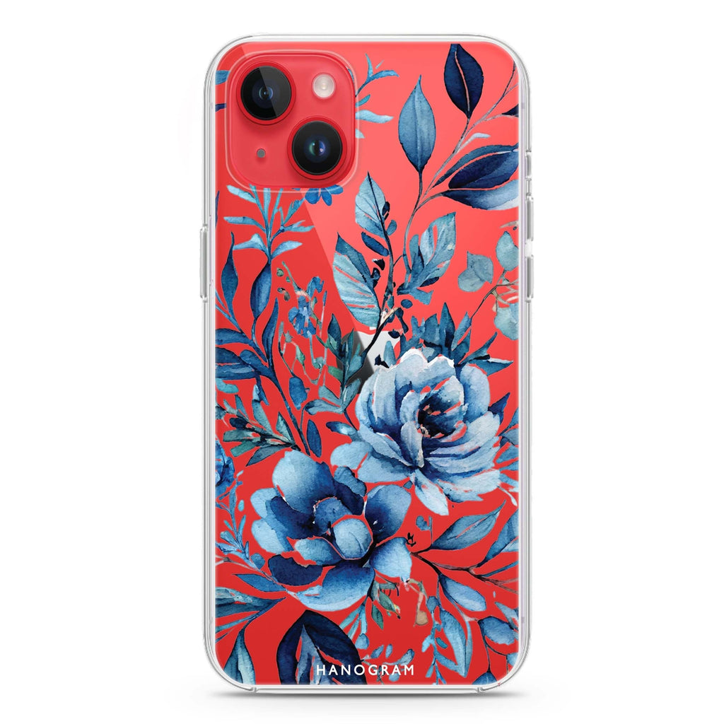 Floral iPhone 14 Plus 水晶透明保護殼