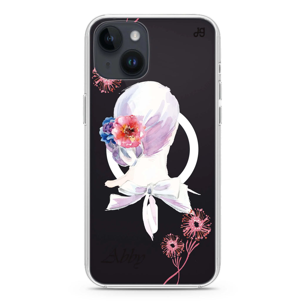 Floral Bride II iPhone 14 Plus Magsafe 兼容水晶透明保護殼