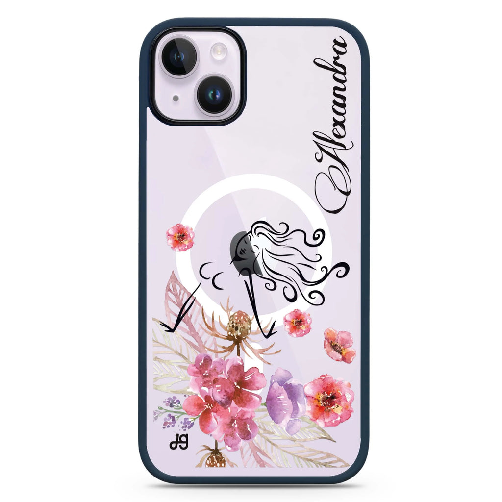 Floral Fairy I iPhone 14 Plus Magsafe 兼容防衝擊保護殼