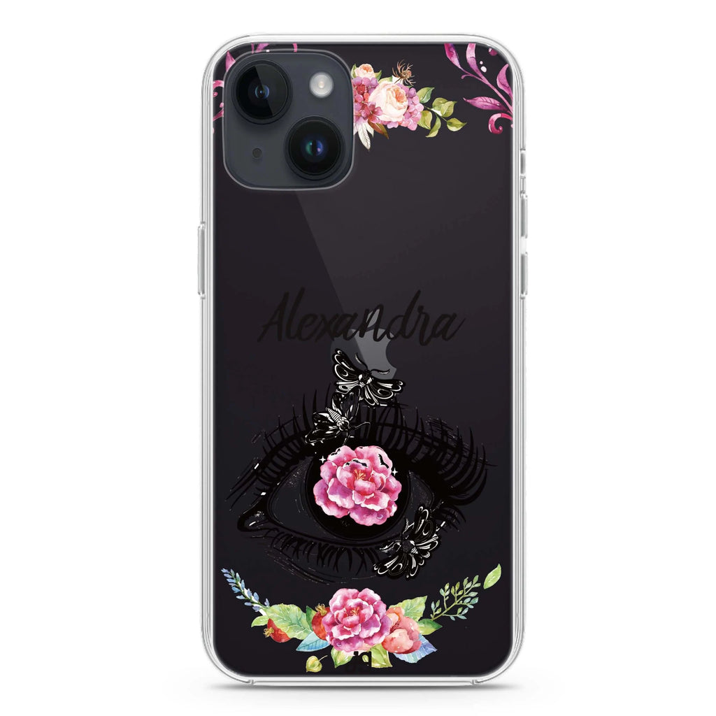 Flower in Eye iPhone 14 水晶透明保護殼