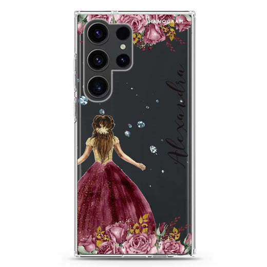 Princess In Garden Samsung Galaxy Ultra 可加名字透明保護殼，適用 S26/S25/S24/S23 Ultra，圖1