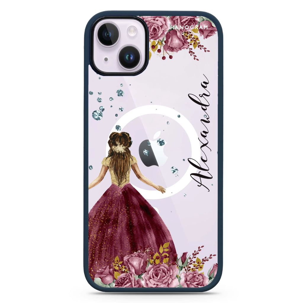 Princess In Garden iPhone 14 Plus Magsafe 兼容防衝擊保護殼