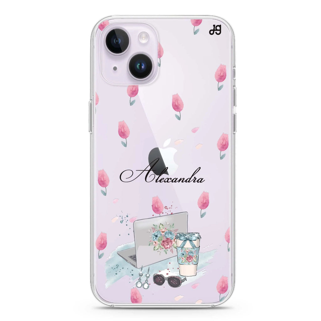 My Foral Lifestyle iPhone 14 plus 水晶透明保護殼