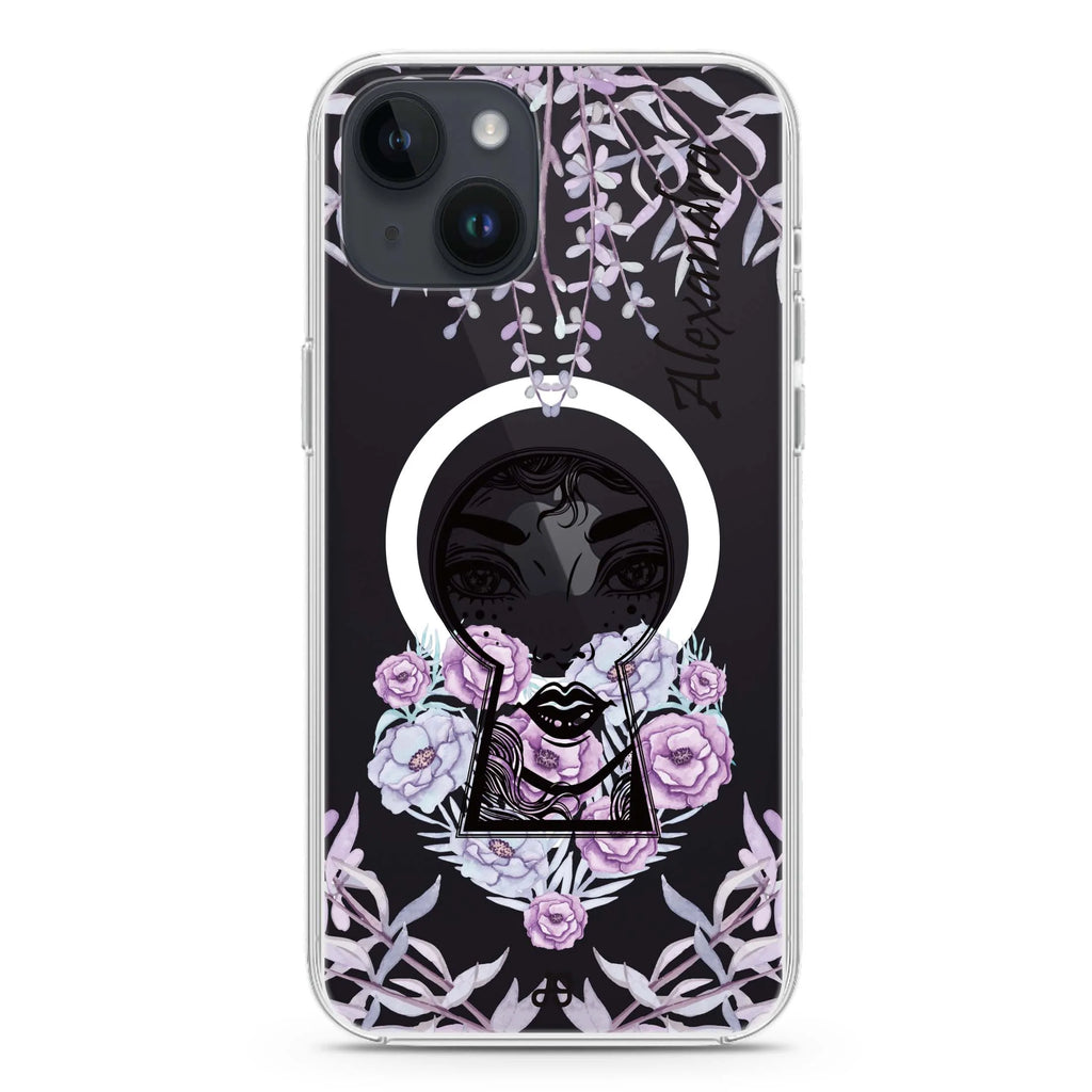 Into The Wonderland iPhone 14 Plus Magsafe 兼容水晶透明保護殼