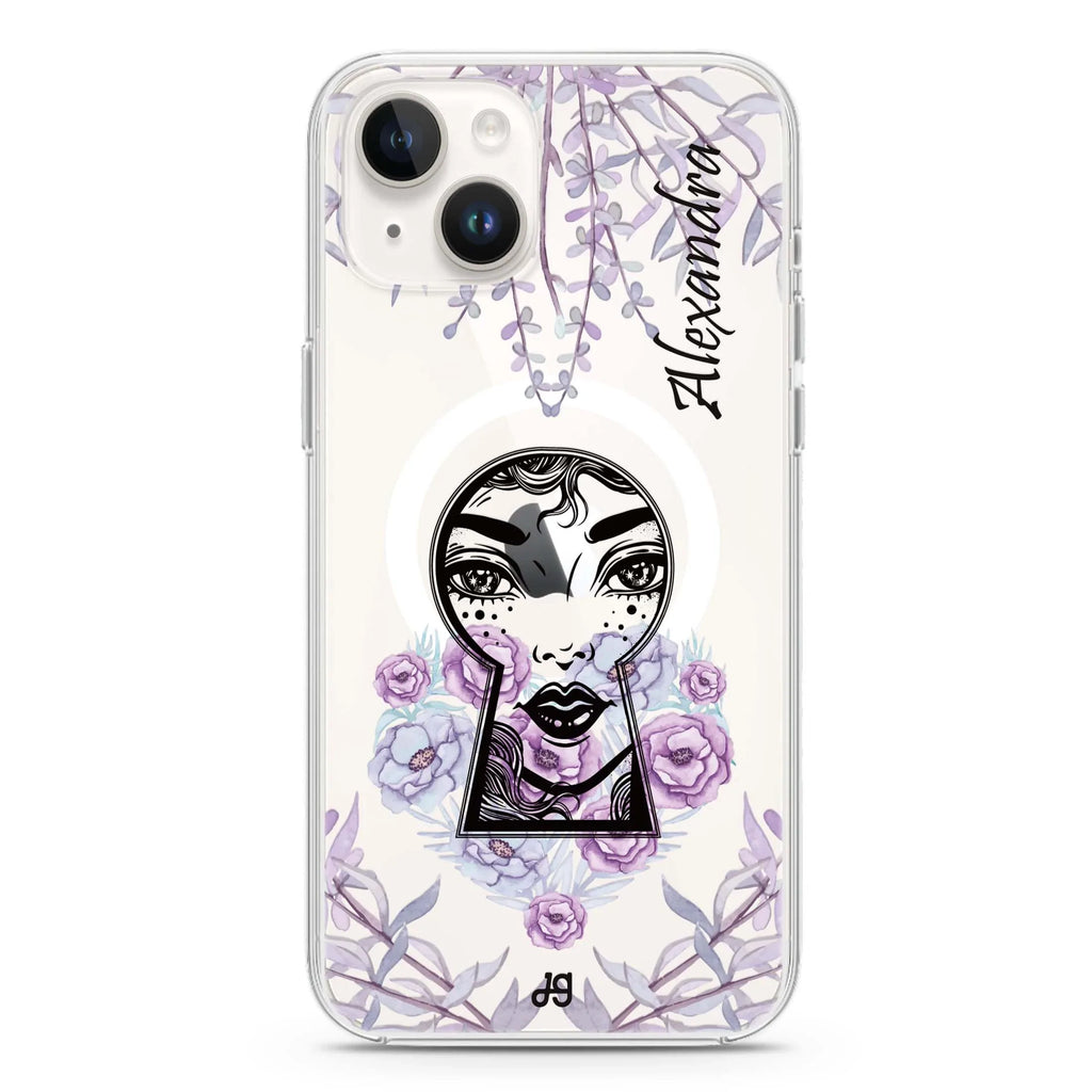 Into The Wonderland iPhone 14 Magsafe 兼容水晶透明保護殼