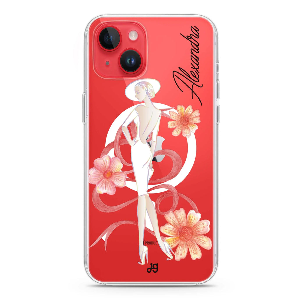 Flower Fashion IV iPhone 14 Magsafe 兼容水晶透明保護殼