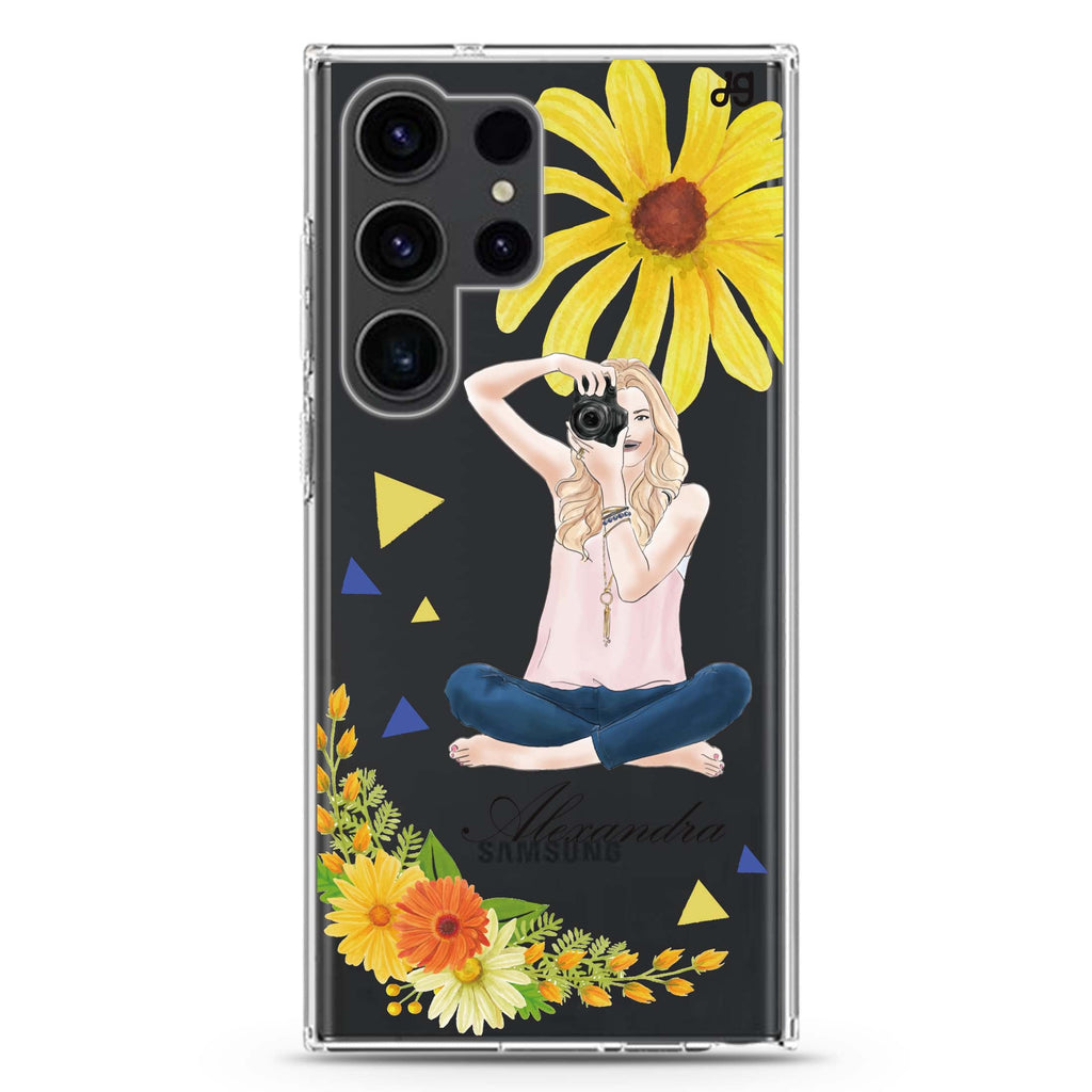 Floral Photography II Samsung Galaxy Ultra 可加名字透明保護殼，適用 S26/S25/S24/S23 Ultra，圖1