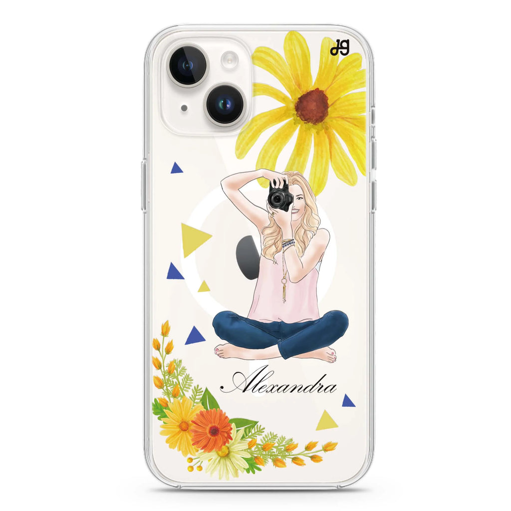 Floral Photography II iPhone 14 Plus Magsafe 兼容水晶透明保護殼