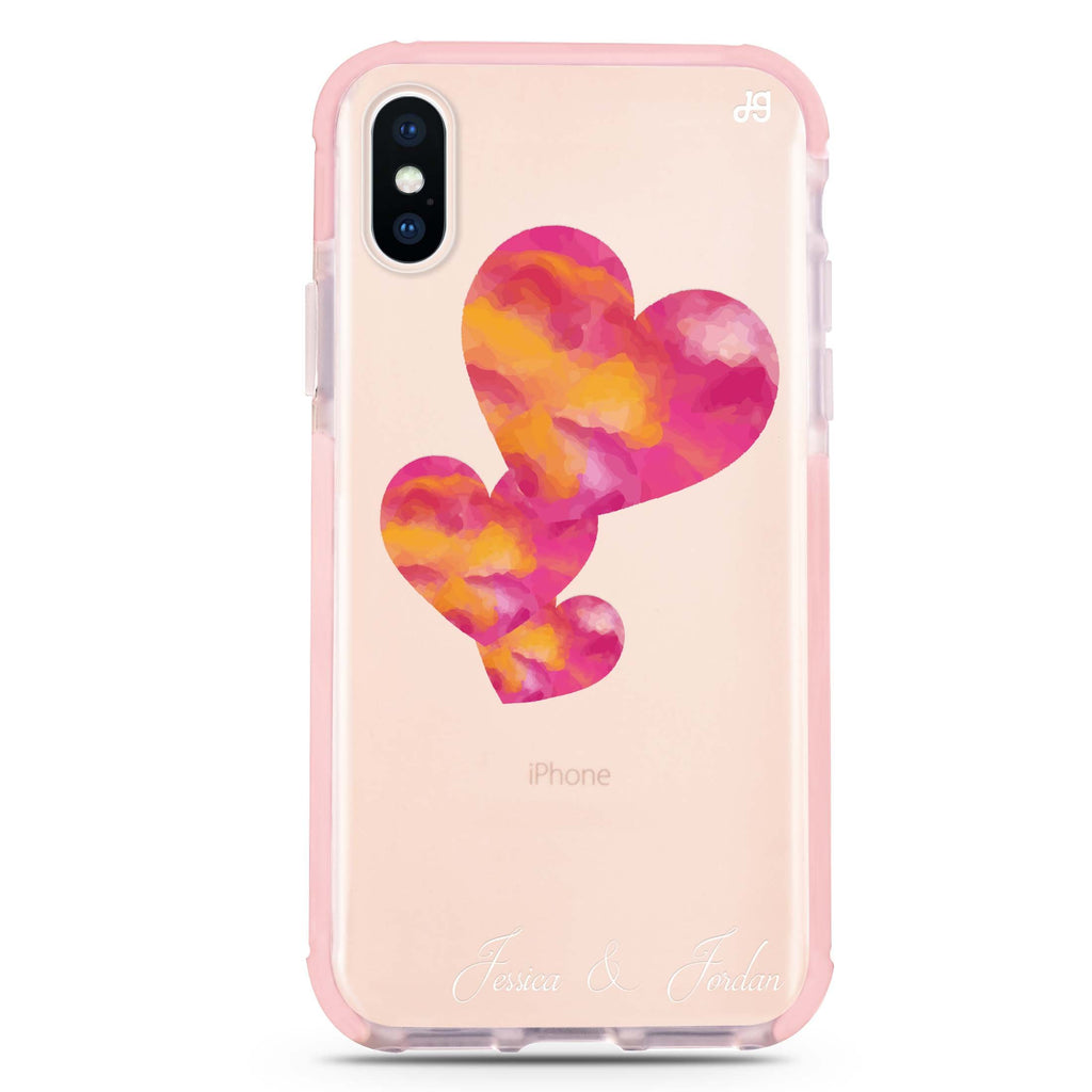 Red Hearts iPhone XS Max 吸震防摔保護殼