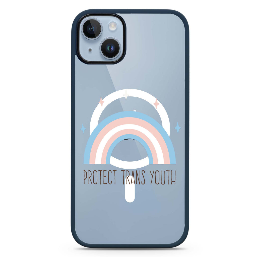 Protect Trans Youth iPhone 14 Plus Magsafe 兼容防衝擊保護殼