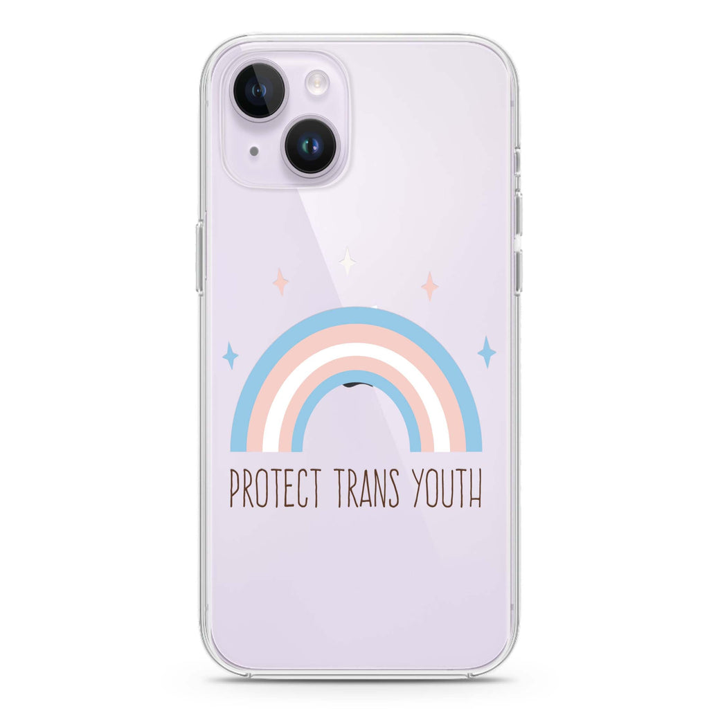 Protect Trans Youth iPhone 14 plus 水晶透明保護殼