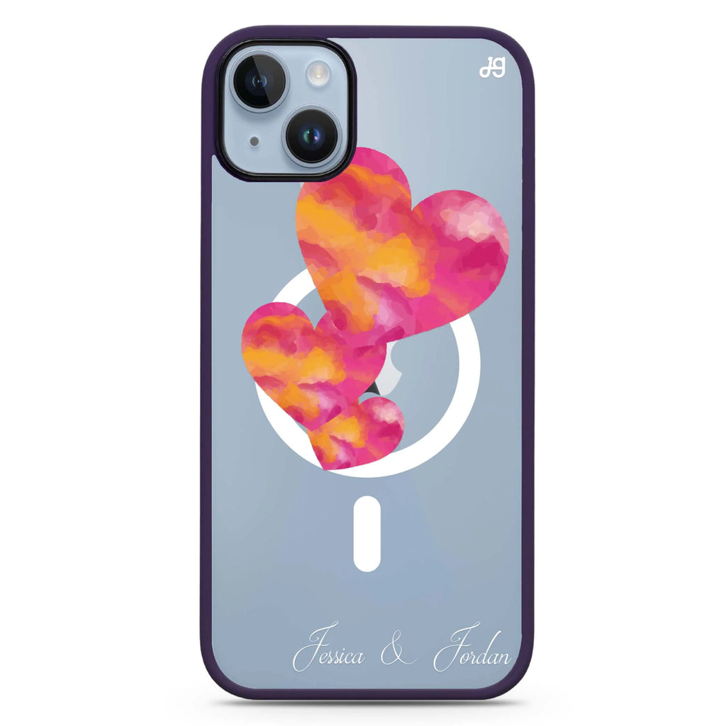 Red Hearts iPhone 14 Plus Magsafe 兼容防衝擊保護殼