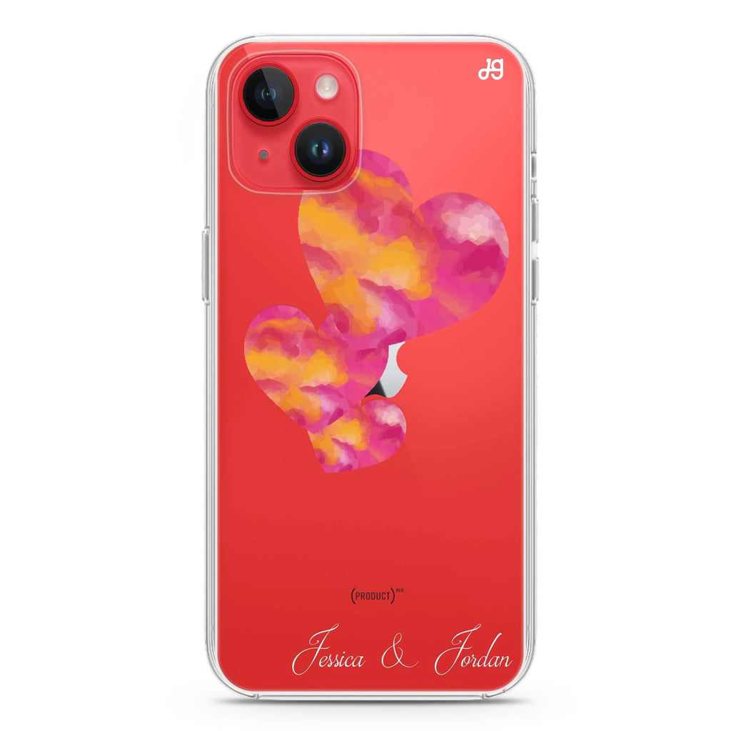 Red Hearts iPhone 14 plus 水晶透明保護殼