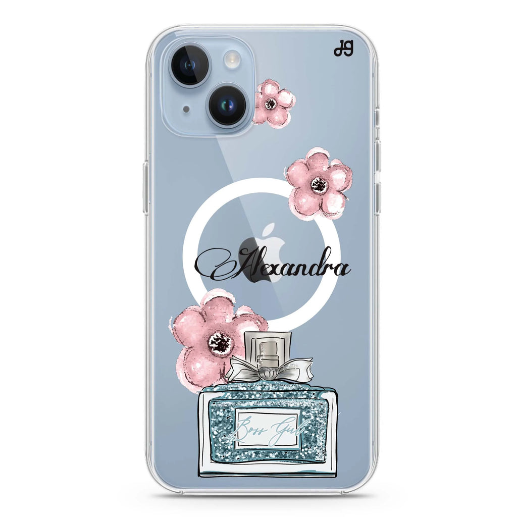 Aroma de Flora iPhone 14 Plus Magsafe 兼容水晶透明保護殼