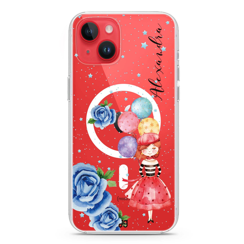 Thumbeina iPhone 14 Plus Magsafe 兼容水晶透明保護殼