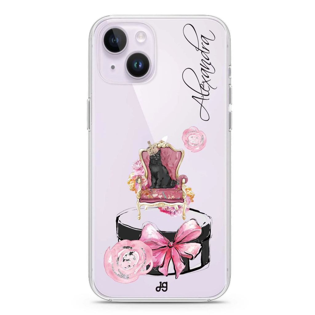 The Queen Like A Cat iPhone 14 plus 水晶透明保護殼